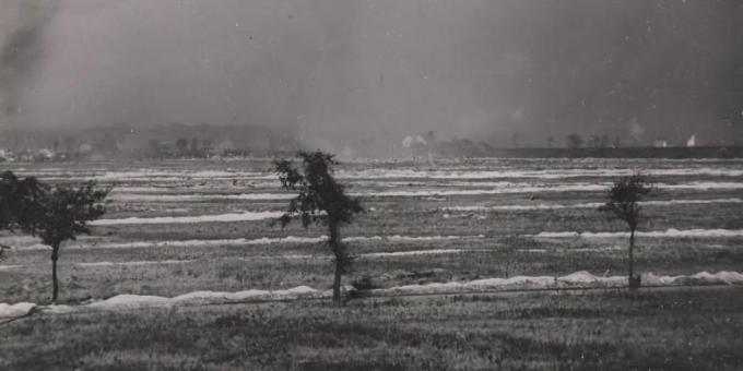 Газ над бойното поле на Лоос, 1915г.