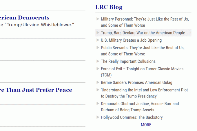 LRC Блог област на уебсайт