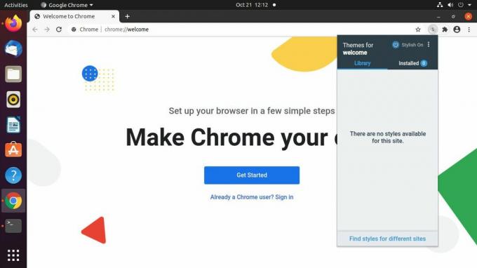 Стилно меню на Google Chrome