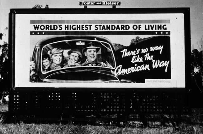 билбордът на голямата депресия