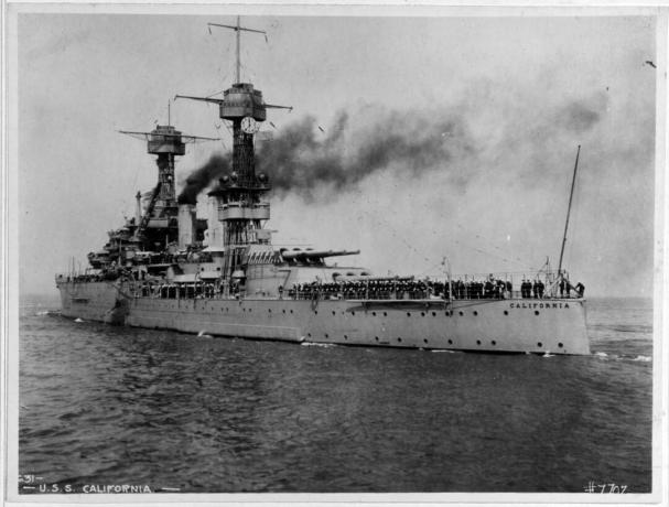 USS California (BB-44), 1921г