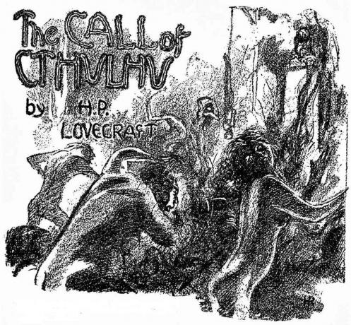 Зовът на Ктулху от Х. П. Lovecraft корица At