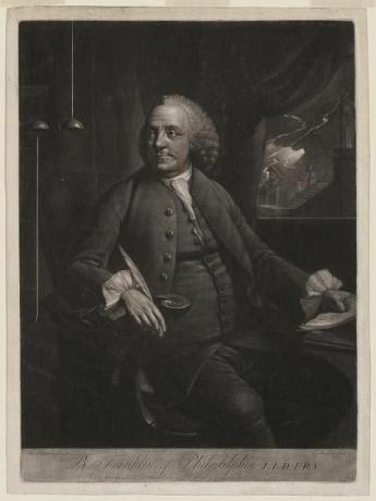 Бенджамин Франклин от Филаделфия, 1763г