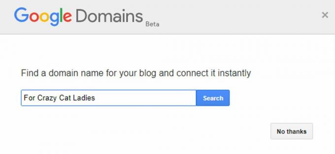 Интерфейс на Google Domains в Blogger