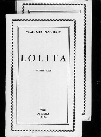 Корицата на френското издание на Lolita забранена