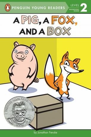 Прасе, лисица и кутия - корица на книга от ниво 2 за начинаещи читатели
