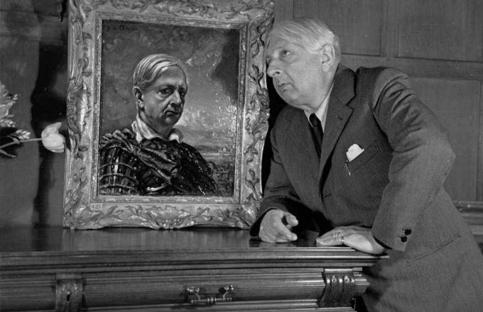 giorgio de chirico със автопортрет