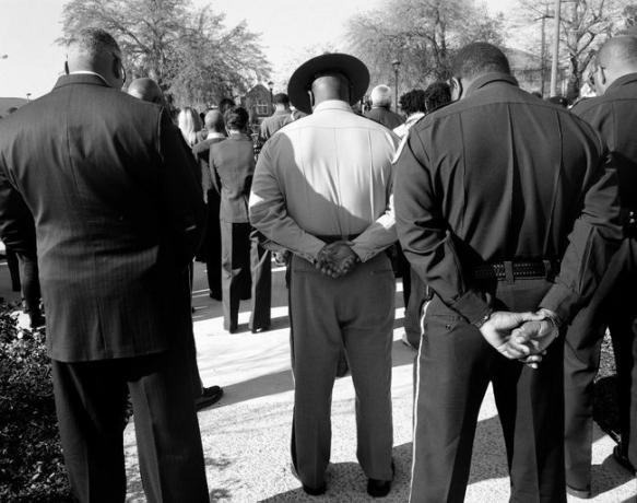 Годишна мемориална служба се провежда за студентите от Държавния университет на Южна Каролина, които бяха убити от щатската полиция по време на демонстрация за граждански права през 1968 г.