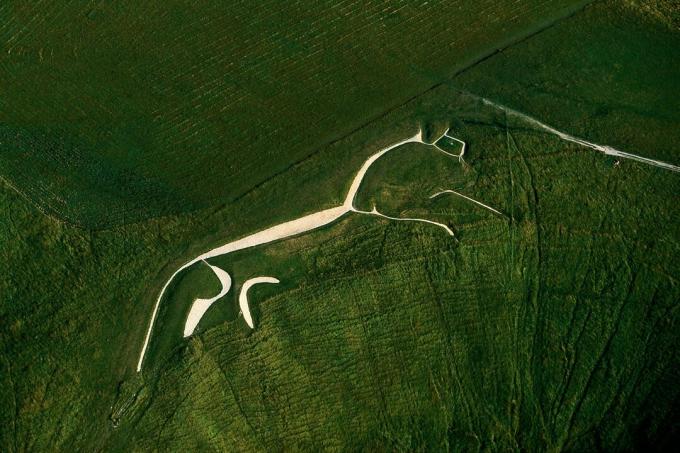 Геоглифът за кон на Уфингтън, Оксфордшир, Англия
